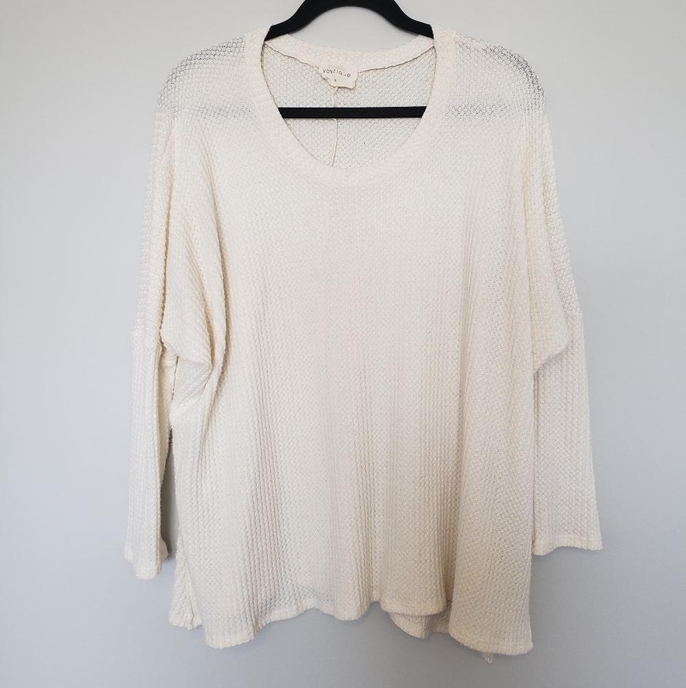 Vestique Cream Oversized Sweater